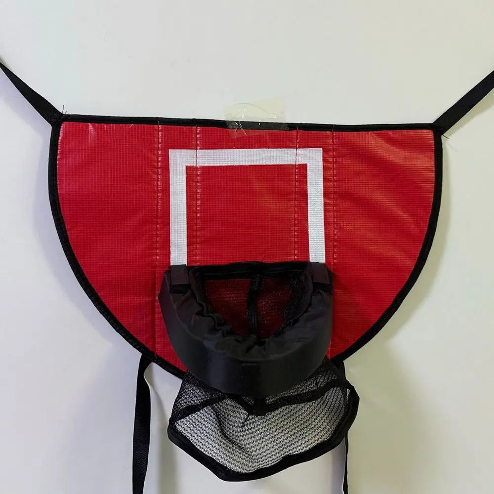 Opvouwbare trampoline basketbalringkit Veiligheid Plezier Draagbaar basketbalring Speelgoed Multifunctioneel met pomp en bal