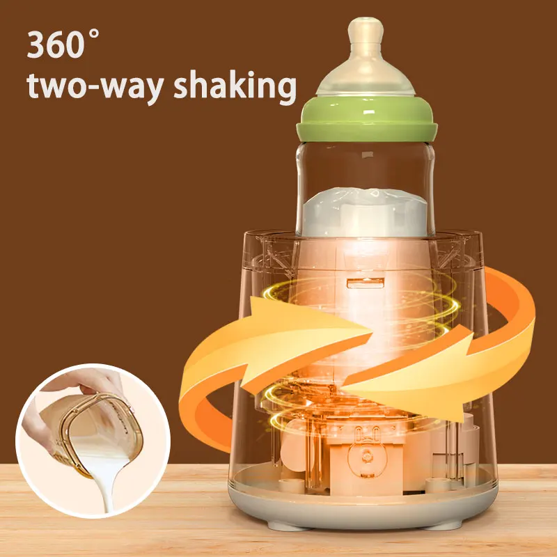 3 Gears Rabbit Electric Milk Bottle Shaker, USB Smart Intelligent Milk Powder Mixer, Li-Battery Baby Formula Maker Divine Device