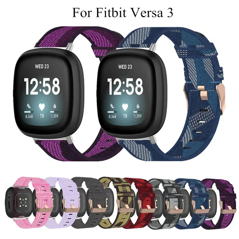 

Nylon Elastic Watch Band For Fitbit Versa Sense Replacment Bracelet Strap For Fitbit Versa 3 4 Smart watch Accessories