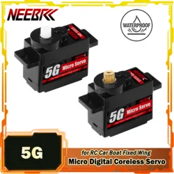 NEEBRC 5g Mini Digital Coreless Servo Plastic/Metal Gear Waterproof Motor for RC Car WLtoys K989 K969 Boat Fixed Wing Robot Part
