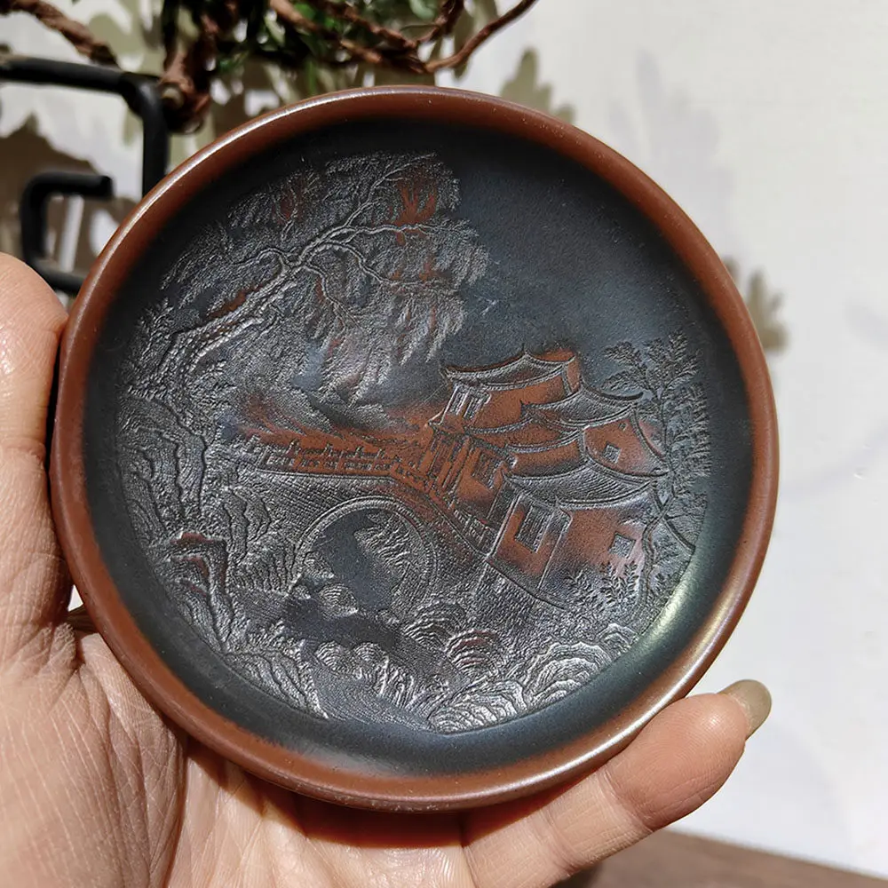 Qinzhou Nixing pottery tea cup mat is rich and more than ceramic tea saucer