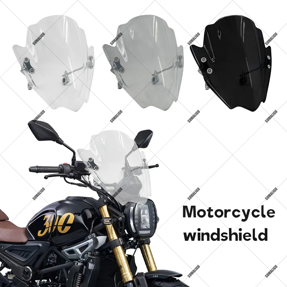 

For Para VOGE 500AC 300AC 500 AC New Universal Adjustable Windshield Sun Visor Deflector Kit Handlebar tube diameter 22.25.28 MM