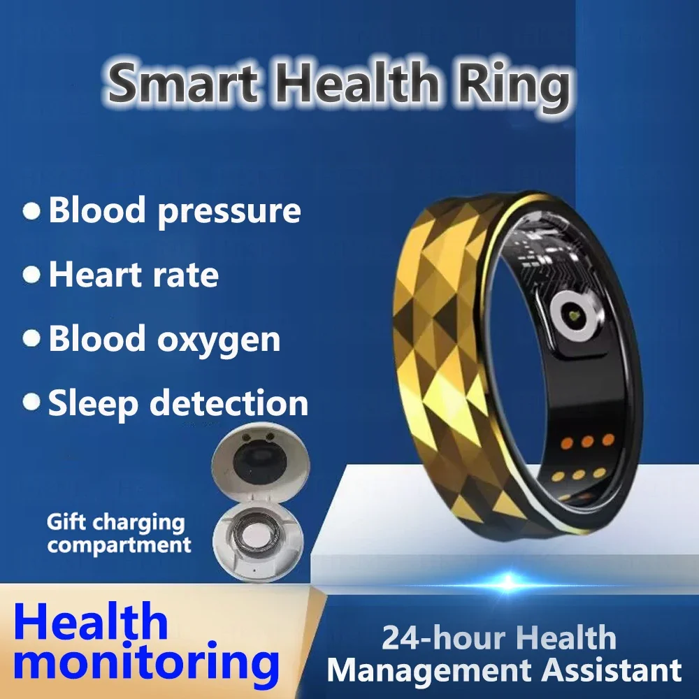 

2025 New R12 Smart Ring Men Heart Rate Blood Oxygen Health Tracker Ring Exercise Records Calorie Multi Sports Mode For XIAOMI