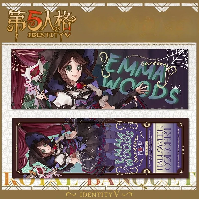 Identity V Parfümeur Barmaid Gardener Factory Manager Laser Ticket kreative doppelseitige HD Laser-Flash-Karte Studenten-Lesezeichen