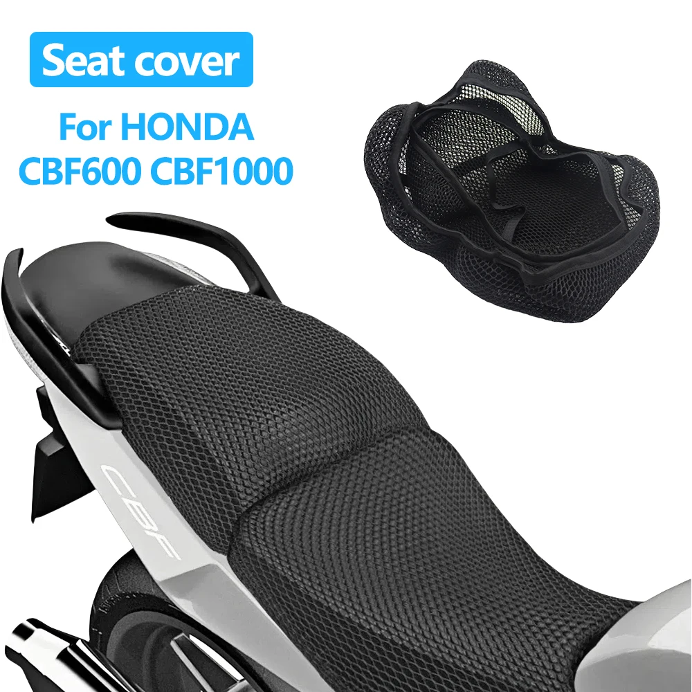 For HONDA CBF600 CBF1000 CBF 600 S N NA SA Motorcycle Seat Cover 3D Mesh Fabric Seat Breathable Heat Insulation Protect Cushion
