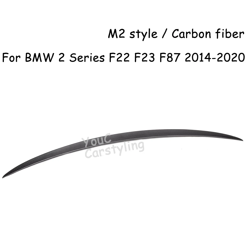 F22 M2 Style Rear Spoiler Wing for BMW 2 Series F23 F87 M2 220i 228i M235i M234i 2014-2020 Carbon Fiber Trunk Boot Tail Lip