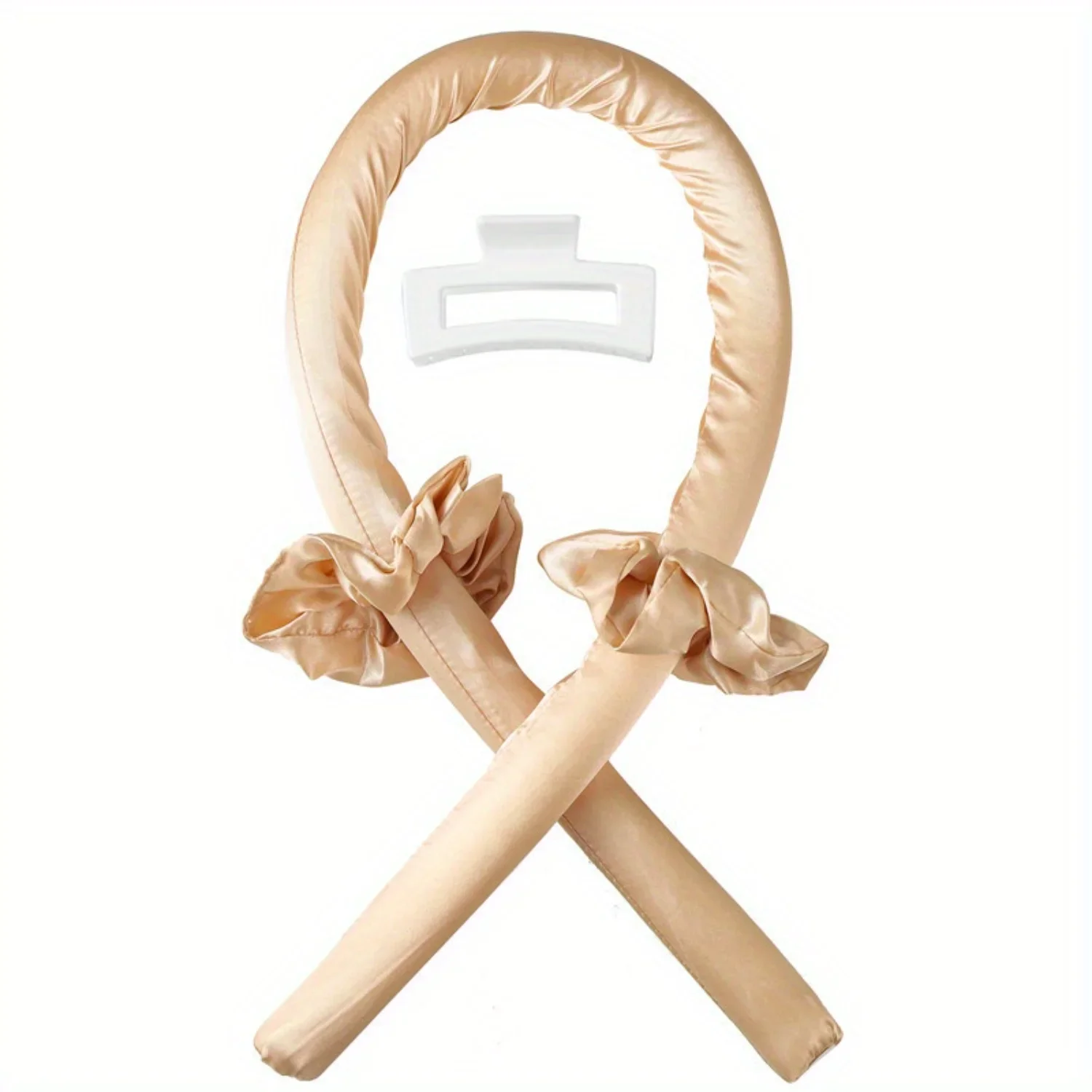 Modeladores de cabelo sem calor para cabelos longos, sem calor, haste de ondulação, faixa de cabeça, cachos sem calor para dormir durante a noite, faça você mesmo, estilo de cabelo preguiçoso