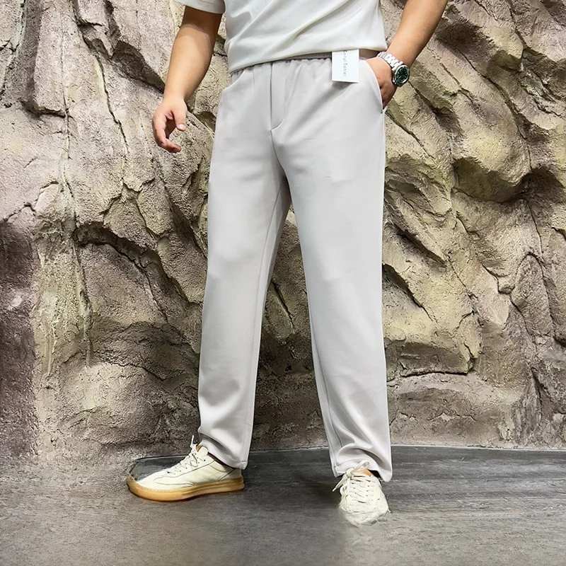 

Men's Loose Fit Casual Pants Spring Summer Lightweight Comfortable Drapey Face Mask Pants Trendy Straight Leg Long Trousers