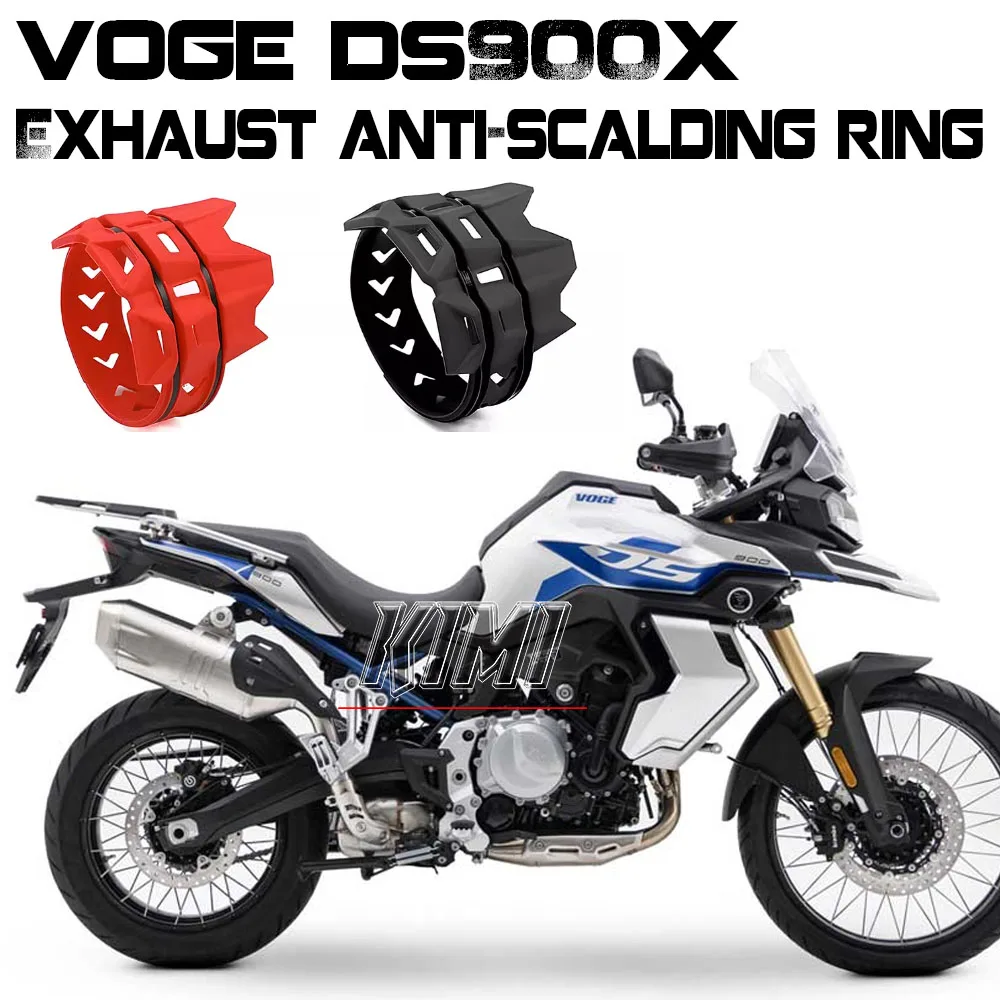 

Motorcycle Modified Exhaust Anti-Scalding Ring Thermal Insulation Rubber Protective Cover For VOGE DS900X 900DSX