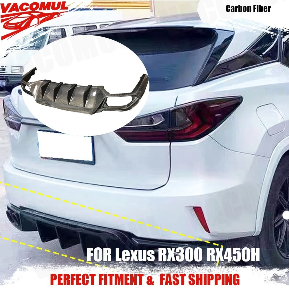 

Задний бампер VACOMUL из углеродного волокна, диффузор, спойлер FRP Prime, защитные чехлы для Lexus RX300 RX450H 2016 2017 2018