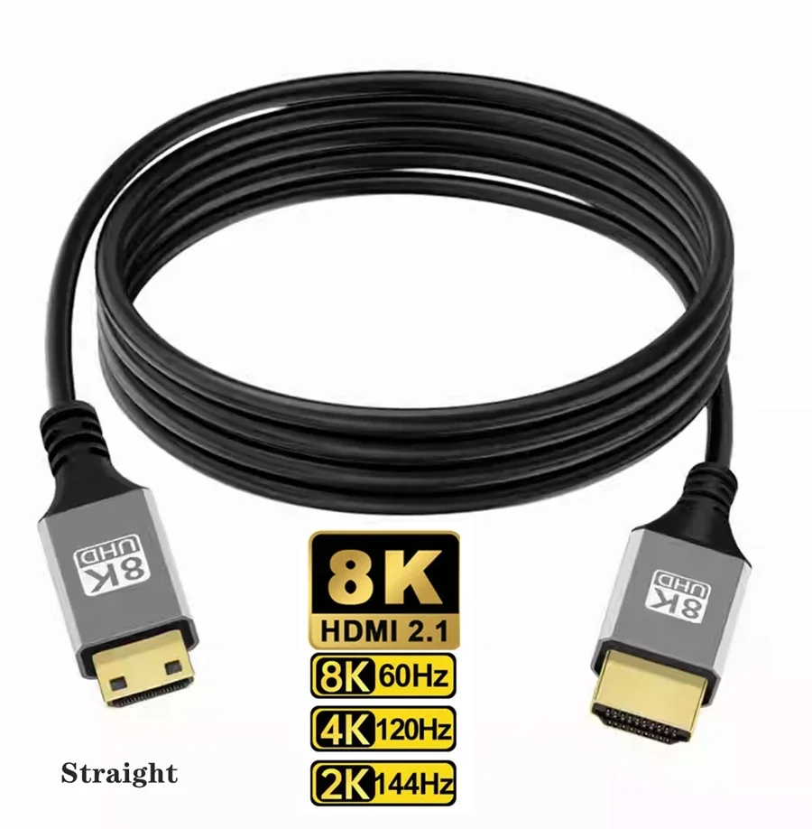Micro HDMI-kompatibel Zu HDMI Kabel 8K für GoPro Hero Raspberry Pi 4 Sony A6000 Nikon Yoga 3 kamera Raspberry Pi Mini HDMI Kabel