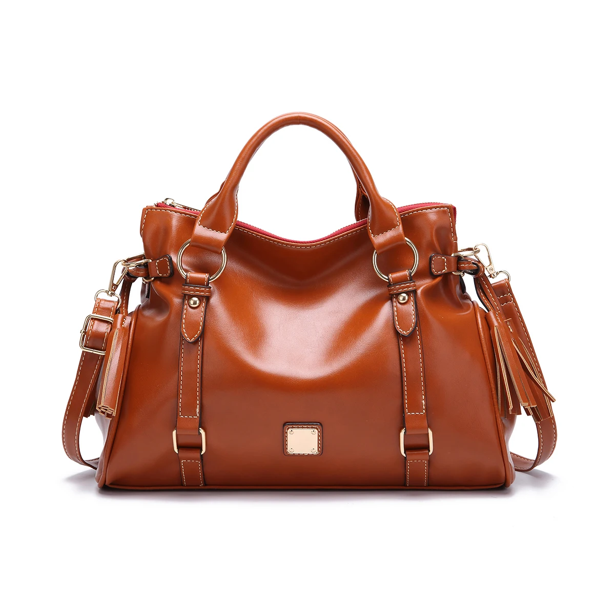 Soft Leather Retro Fashion Handbag Women\'s Bag Purse