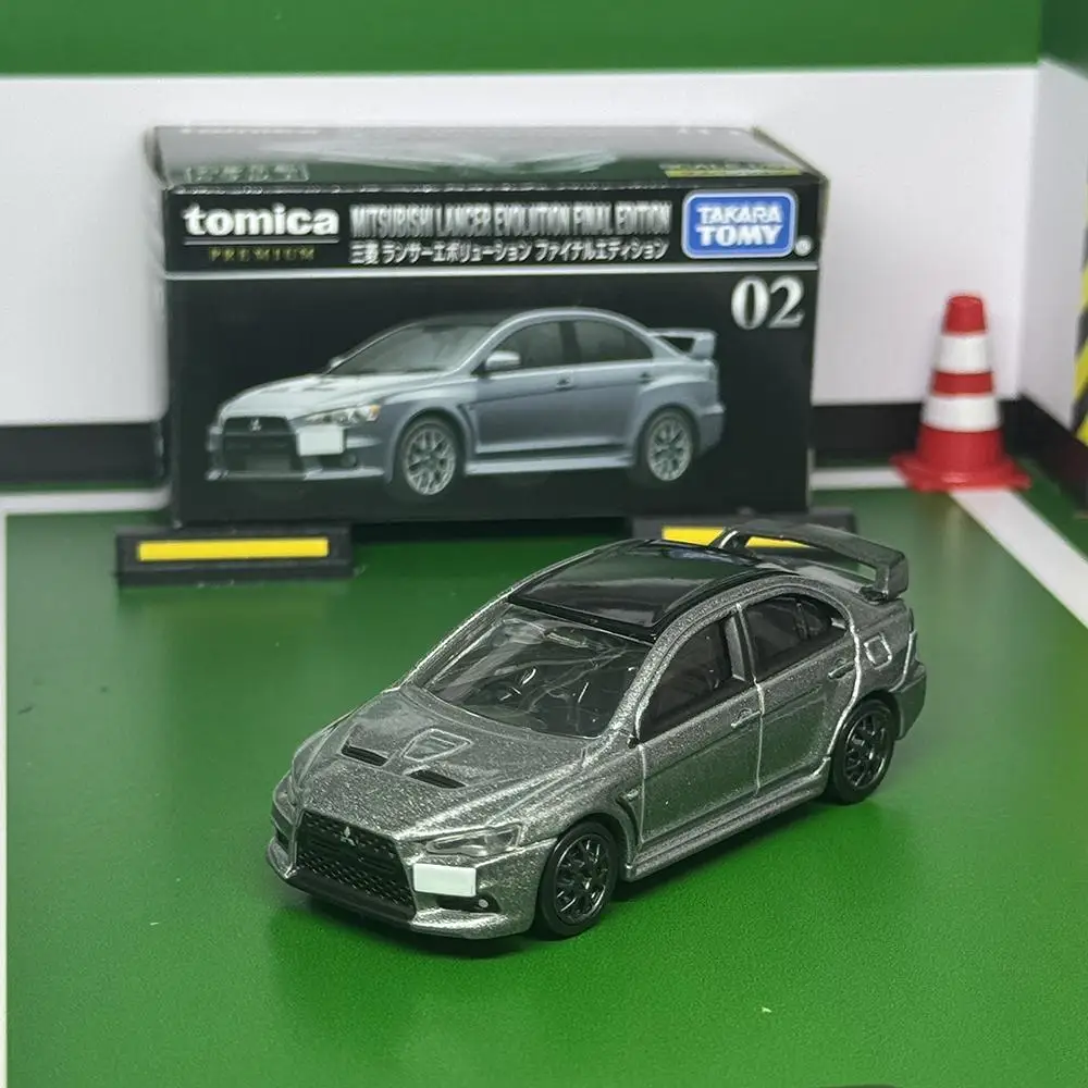 Takara Tomy Tomica Premium 02 Mitsubishi Lancer Evolution Final Edition Diecast Automotive Model Ornaments Cas Toys Gift