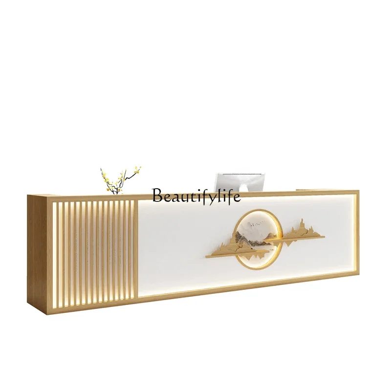 FG-*Chinese style checkout page Log restaurant Health center Beauty salon Tea house Corner foot bath shop Front desk