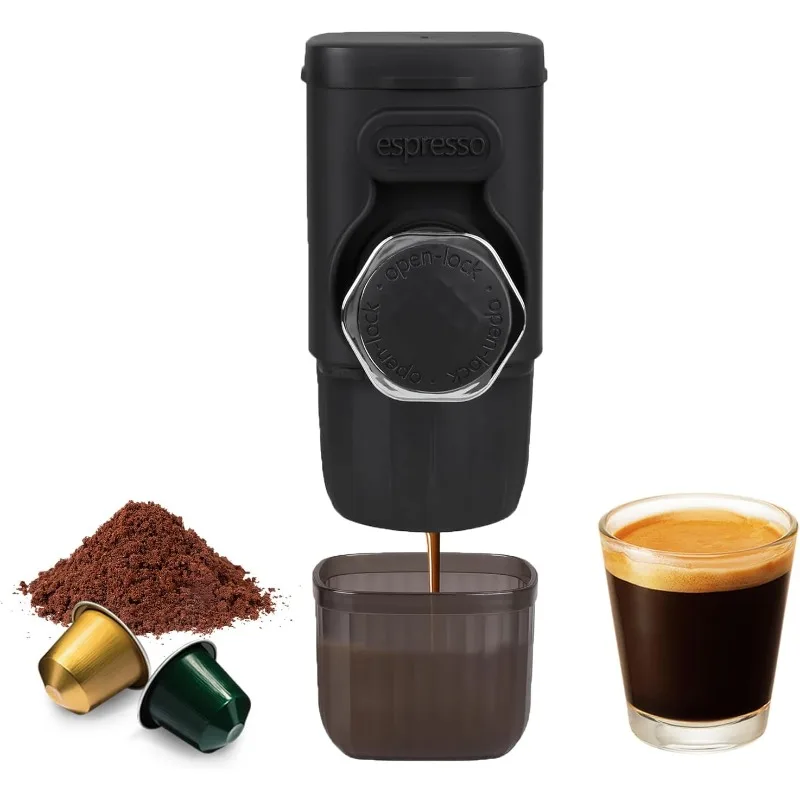 

Capsule Powder Compatible Hand Press Coffee Machine Portable Italian Espresso Maker Small Household Travel Outdoor