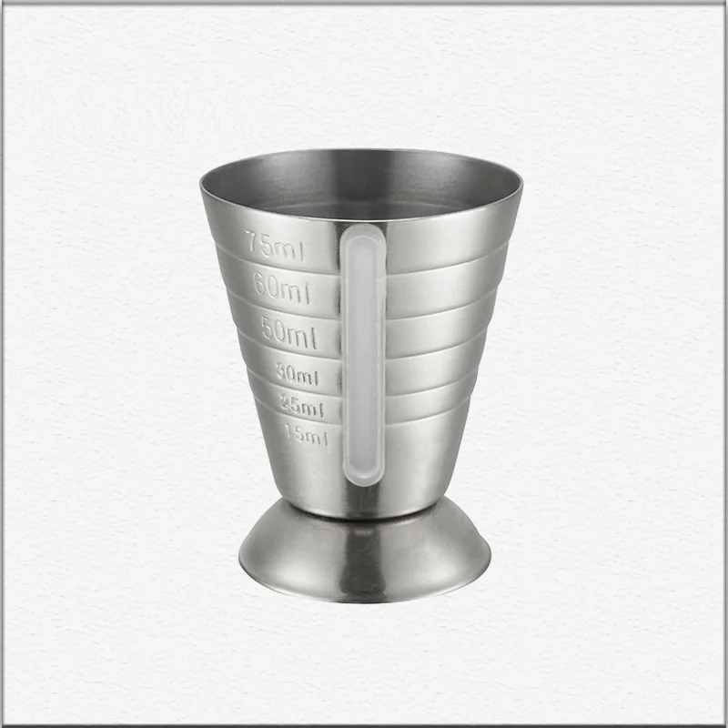 15-25-30-50-60-75 مللي كوب قياس الوالج الشفاف أدوات قياس شريط كوكتيل الوالج أداة كوكتيل