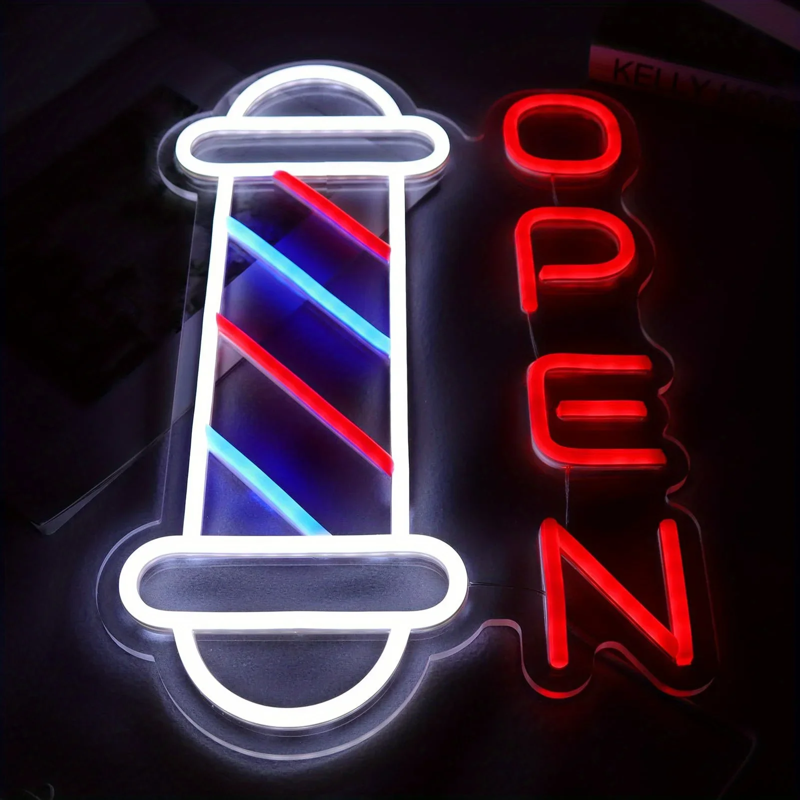 Barber Shop Neon Signs for Wall Decor Open Neon Lights for Bedroom Led Signs for Barber Shops Hair Salon Gift for Hairdresser