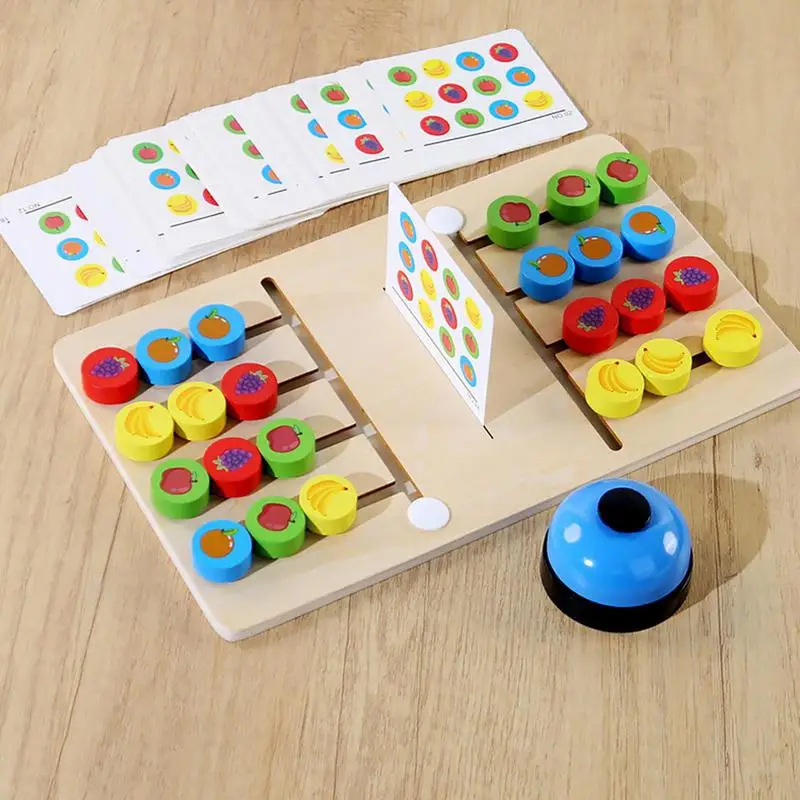 Gioco di abbinamento colori Puzzle in legno per bambini Giocattoli di apprendimento colorati Giochi di abbinamento divertenti per feste di compleanno Riunioni di famiglia