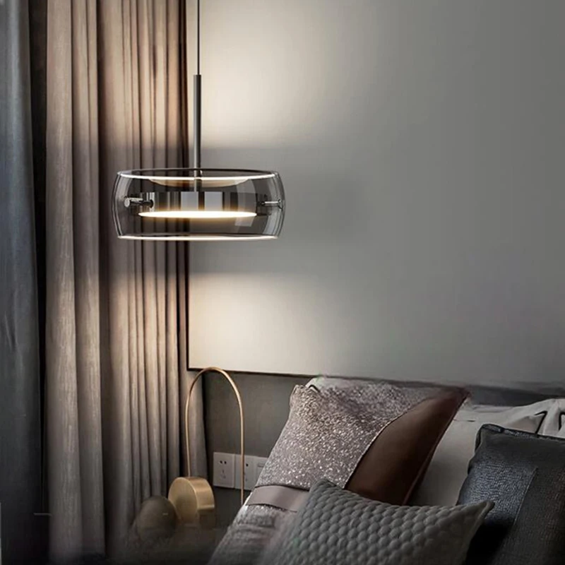 Modern luxury high-rise building decoration LED lights, staircase pendant lights, living room pendant lights, indoor lighting ﻿