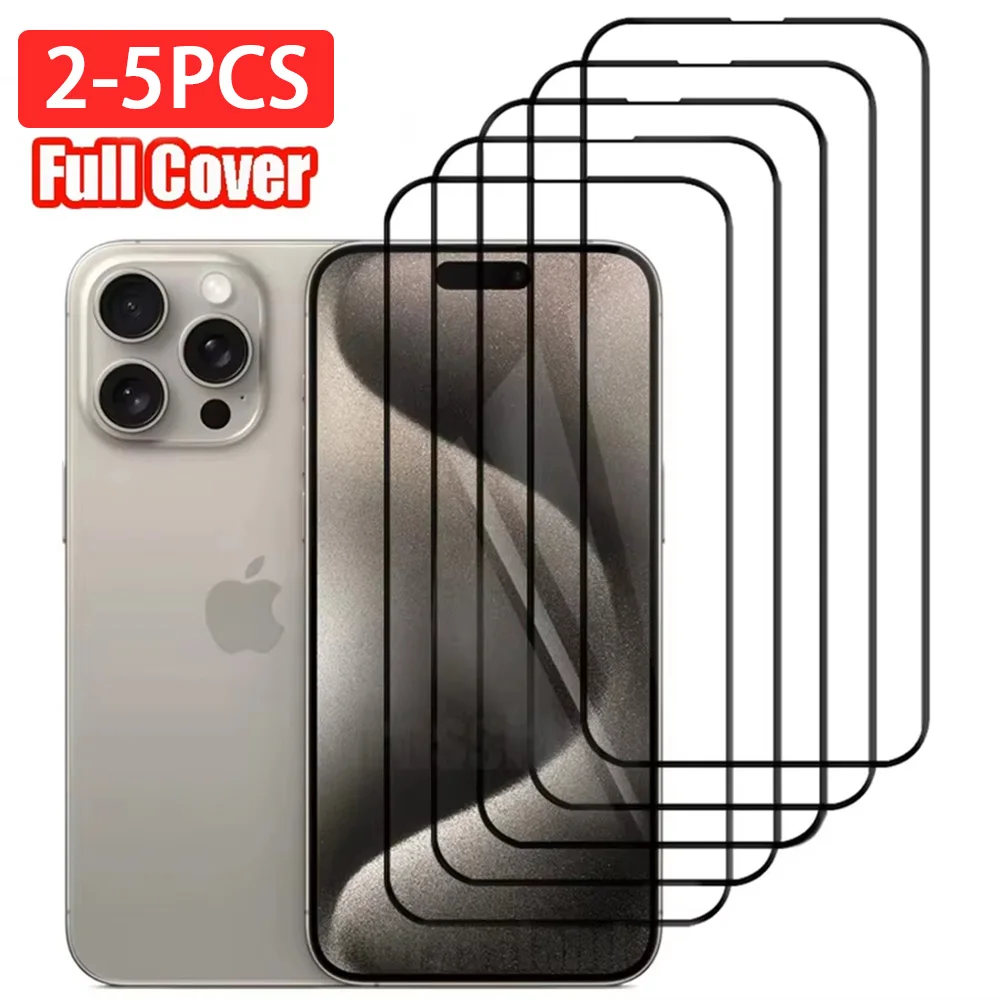 2-5 PCS HD For IPhone 18 17 Pro Max 16 15 14 Plus 16 15 14 13 12 11 Pro Dustproof Screen Protectors Compatible Easy To Install