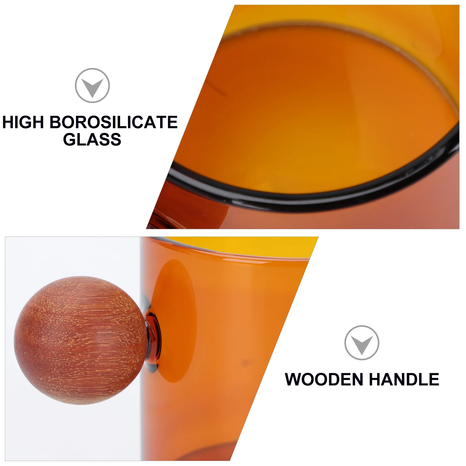 

1pc Glass Marbles Cup Premium Borosilicate Heat Resistant Cold Proof Lightweight Juice Coffee Tea Beer Container Kitchen