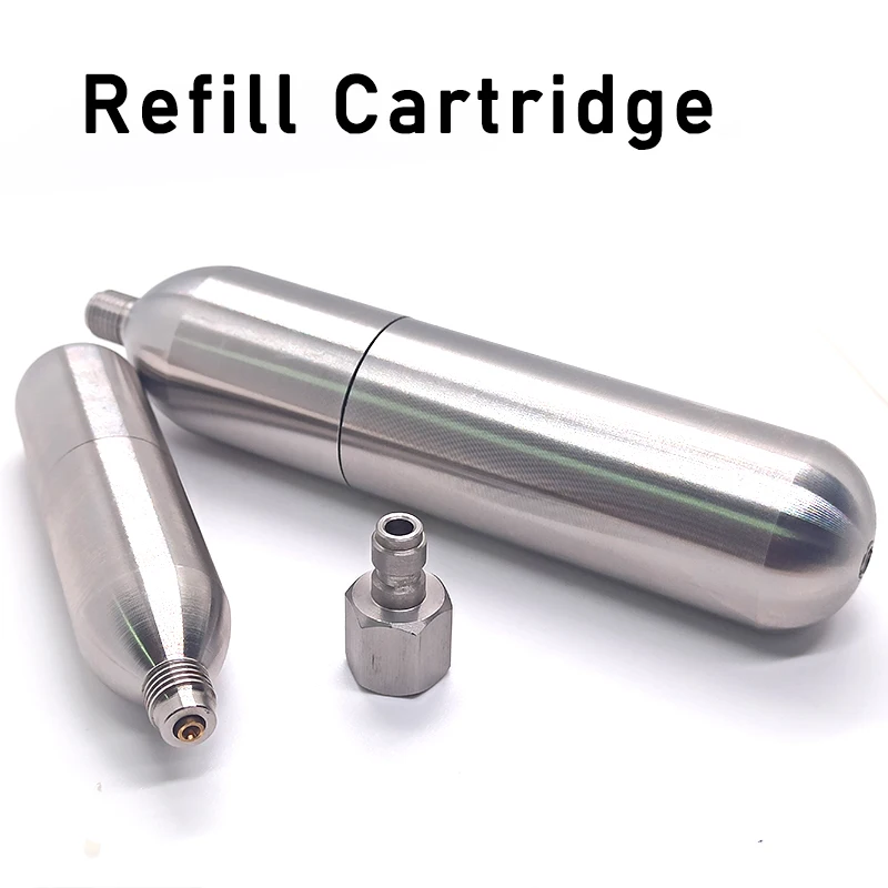 

Refillable 24g 33g CO2 Cartridge Inflatable Charger Gas Can Refilling Air Cylinder for Lifebuoy Life Jacket Beauty Instrume