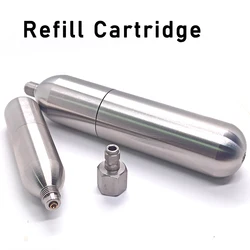 Cartucho de CO2 recargable, cilindro de aire recargable, bote de Gas, 24g, 33g