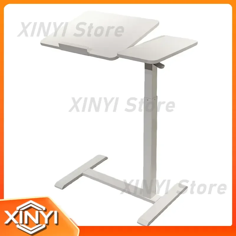 Pneumatic Lift Bedside Table for Sofa Side Study Desk Flip Top Height Adjustable Laptop Desk for Home Office Furniture