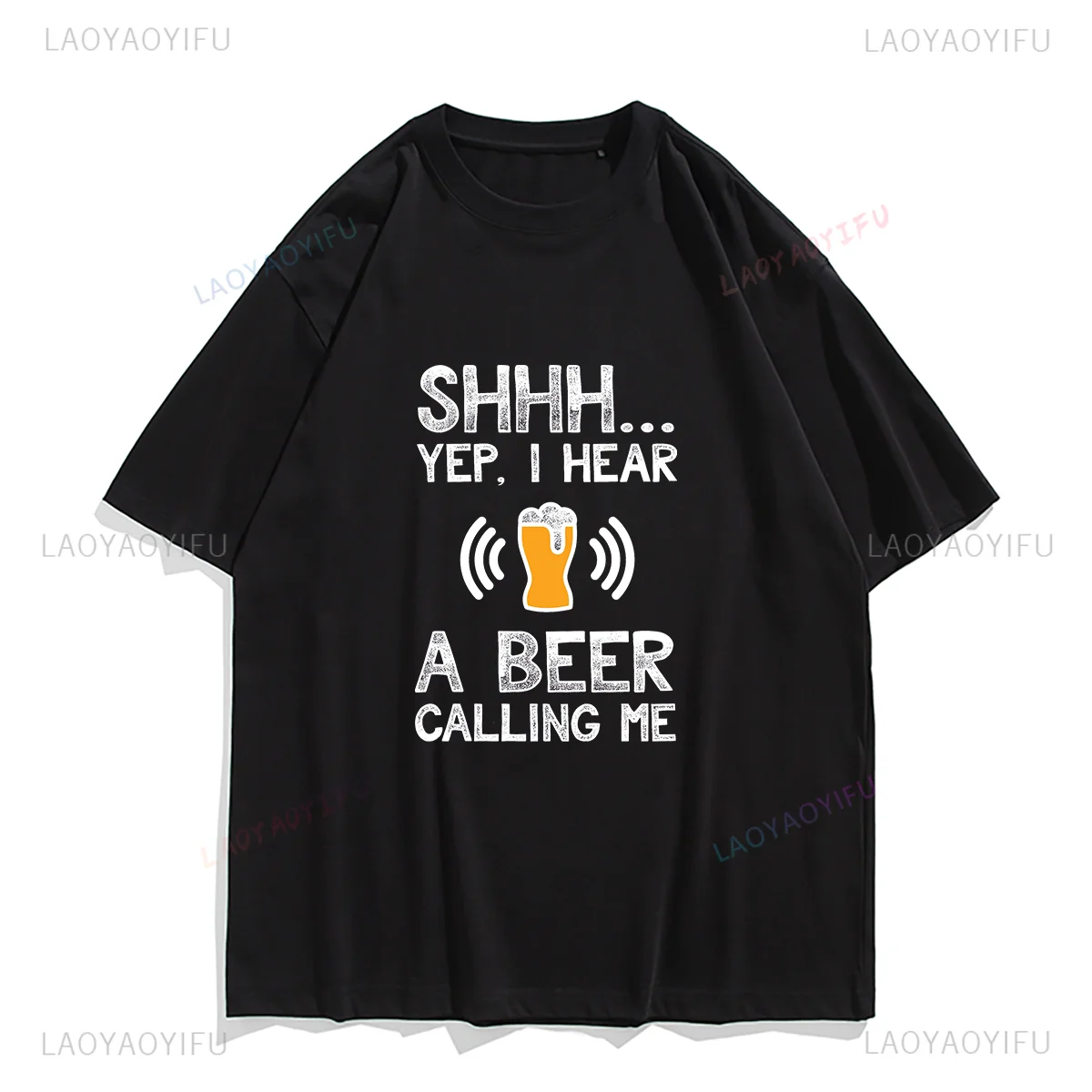 Funny T Shirt Men Humor Beer Is Calling and I Must Go Phone Calling Screen Beer T Shirt Beer Day TShirt Graphic T Shirts Cotton