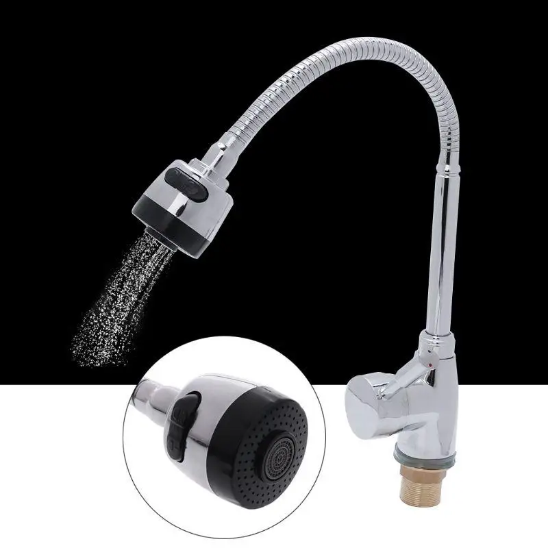 Solid Zinc Alloy Kitchen Water Tap Mixer Cold And Hot Basin Faucet Single Hole A 11UA