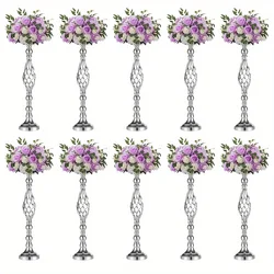 2/10 Piece Metal Vase Set, Wedding Party, Birthday Party, Christmas and Halloween Decoration