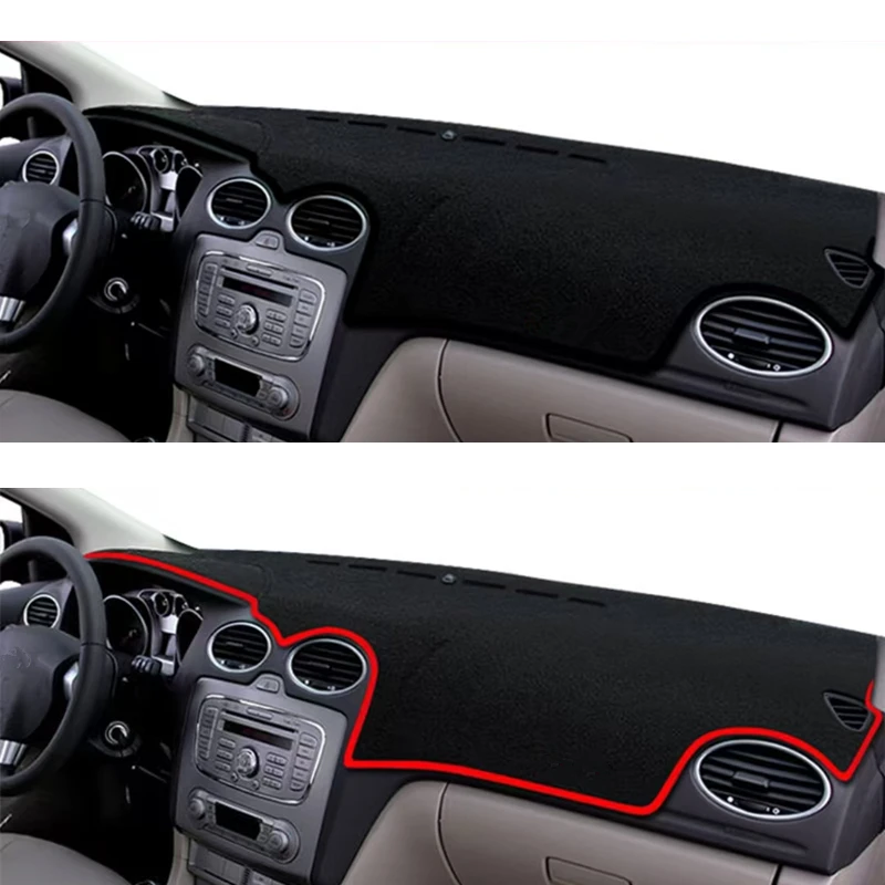 For Ford Focus 2005 2006 2007 2008 2009 2010 2011 Accessories Dash Board Sunshade Carpet Dashboard Cover Protect Pad Car Styling