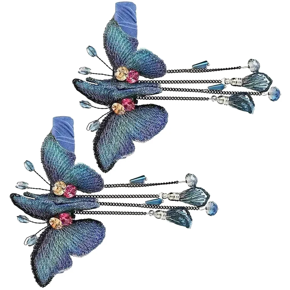 

2 Pcs Temperament Women's Hair Accessories Clips for Fabric Fashionable Claw