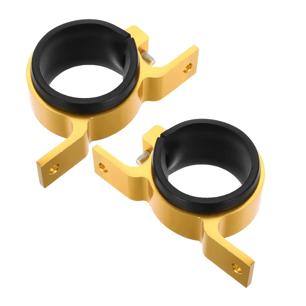 

2 Pcs Automobile Oil Pump Bracket Hose Garden Repair Fittings Mount Clamp Metal Clamps Mounting Clip
