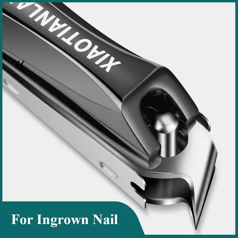 Nail Clippers Stainless Steel Sharpest Nail Cutter Duty Curved Edge for Adult Men Women Swing Out Nail Cleaner/File