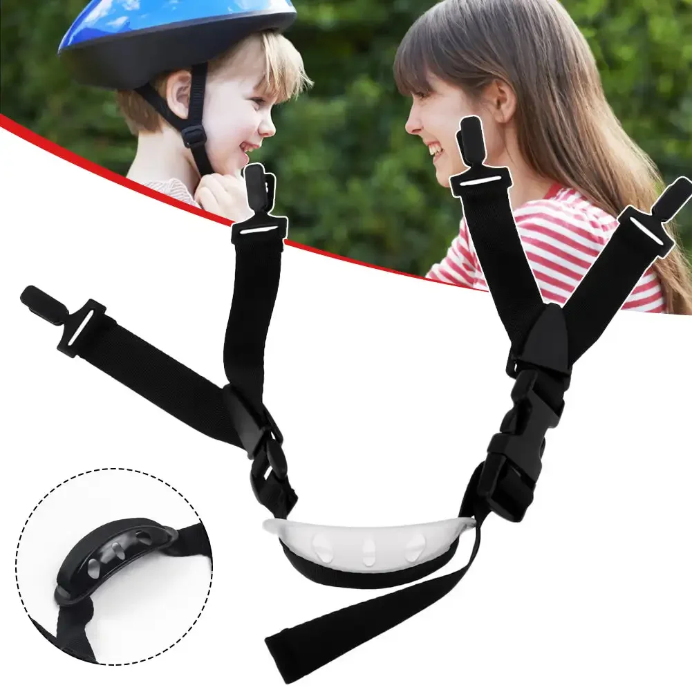 Quick Release Motorcycle Helmet Clip Buckle Removable Y-shaped Hat Strap Adjustable Helmet Chin Strap with Chin Cup Accessories