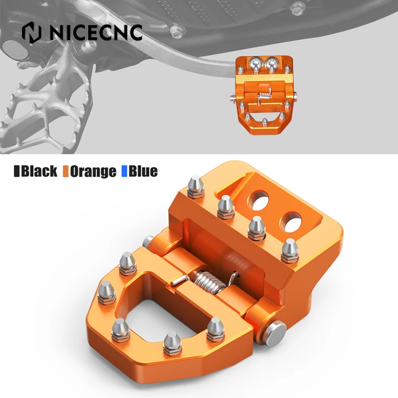 NICECNC ل KTM EXC 300 2017-2024 التحكم المزدوج للطي بدال فرامل تلميح EXCF 350 EXC 450 SX 125 SXF 250 SXF 450 XCW TPI ستة أيام