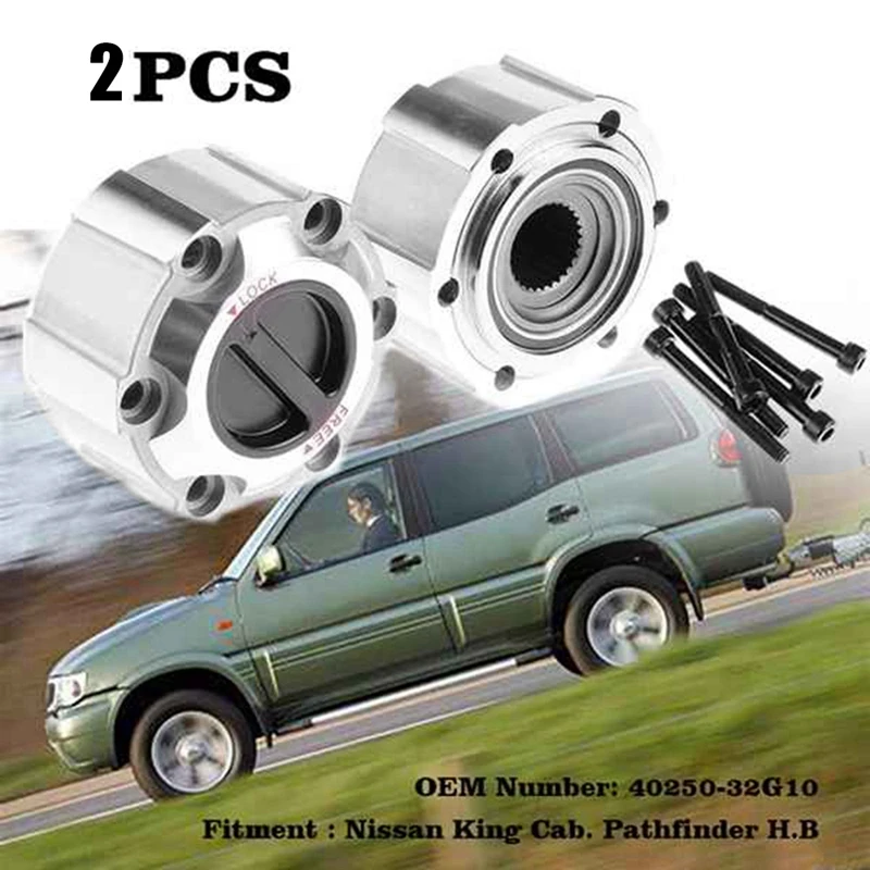 

2Pcs Car Front Wheel Clutch Hub Manual Locking Hub For Nissan D21 Frontier Pathfinder Titan Xterra AVM 461 40250-2S610