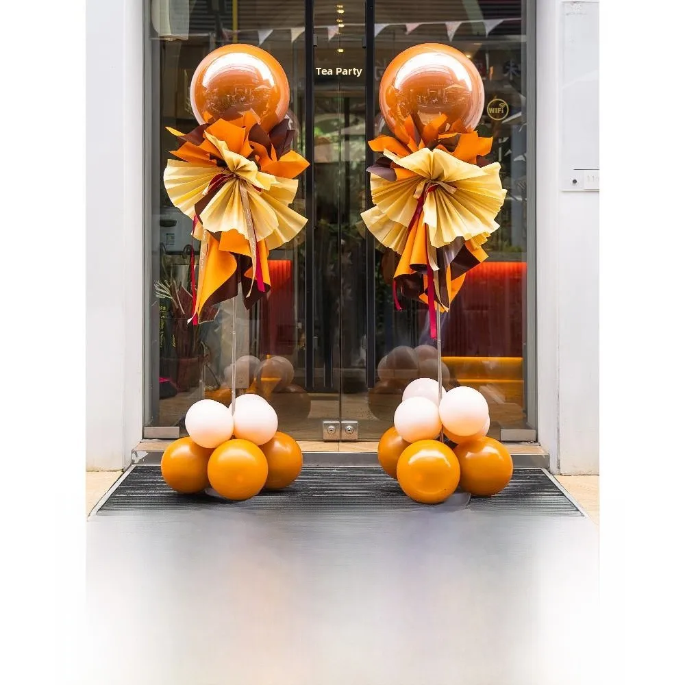 

Декоративная колонна из воздушных шаров для оформления магазина ко Дню святого Валентина, для создания атмосферы, для оформления витрин и привлечения клиентов, розовая, милый девичий дизайн.