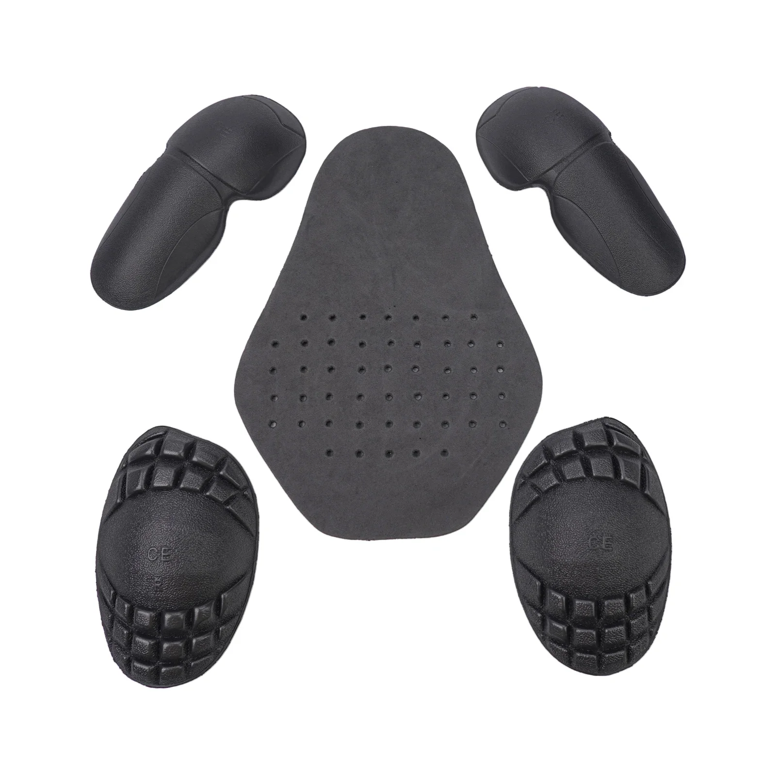 5PCS Motorcycle Bike Riding Jacket Riding Clothes EVA Heat-pressed Shoulder Pads Back Elbow Shoulder Armour Insert Protector