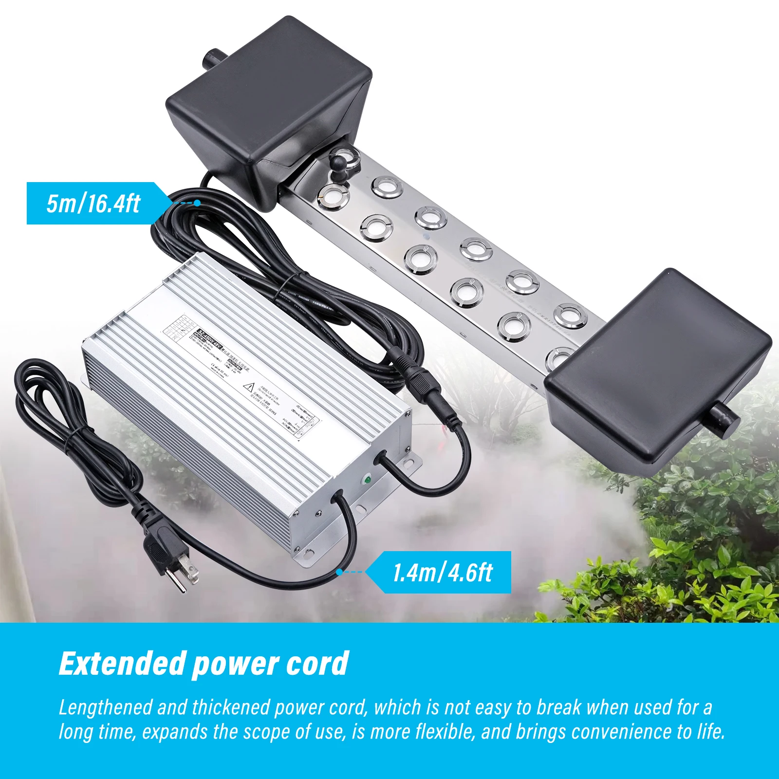 110V/220v 4/6/8/10/12 Head Ultrasonic Mist Maker Fogger Stainless Steel Air Humidifier Greenhouse For Hydroponics High Quality