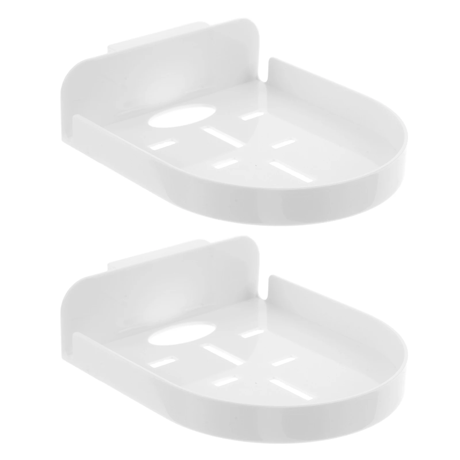

2pcs Camera Bracket Adhesive Wall Mount No Drill Baby Monitor Shelf Storage Plastic Hanging Secure Stable Placement