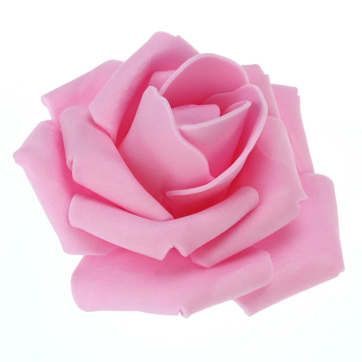 

50pcs Artificial Roses PE Pink 6x6cm Wedding Bridal Shower Favor Bulk Fake Flower Head Rose Petals