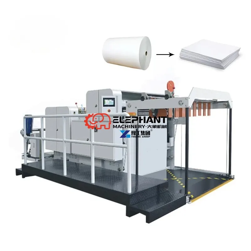 High Speed Automatic Film Roll Sheeter Kraft Paper Sheeting Machine Industrial Roll To Sheet for Packaging Material Processing