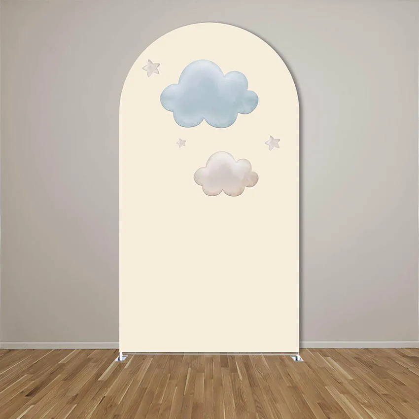 LS Custom 2-Sided Begin Travel Adventure Pilot Boy Birthday Party Baby Shower Cover Chiara Arch Background Decor Backdrop