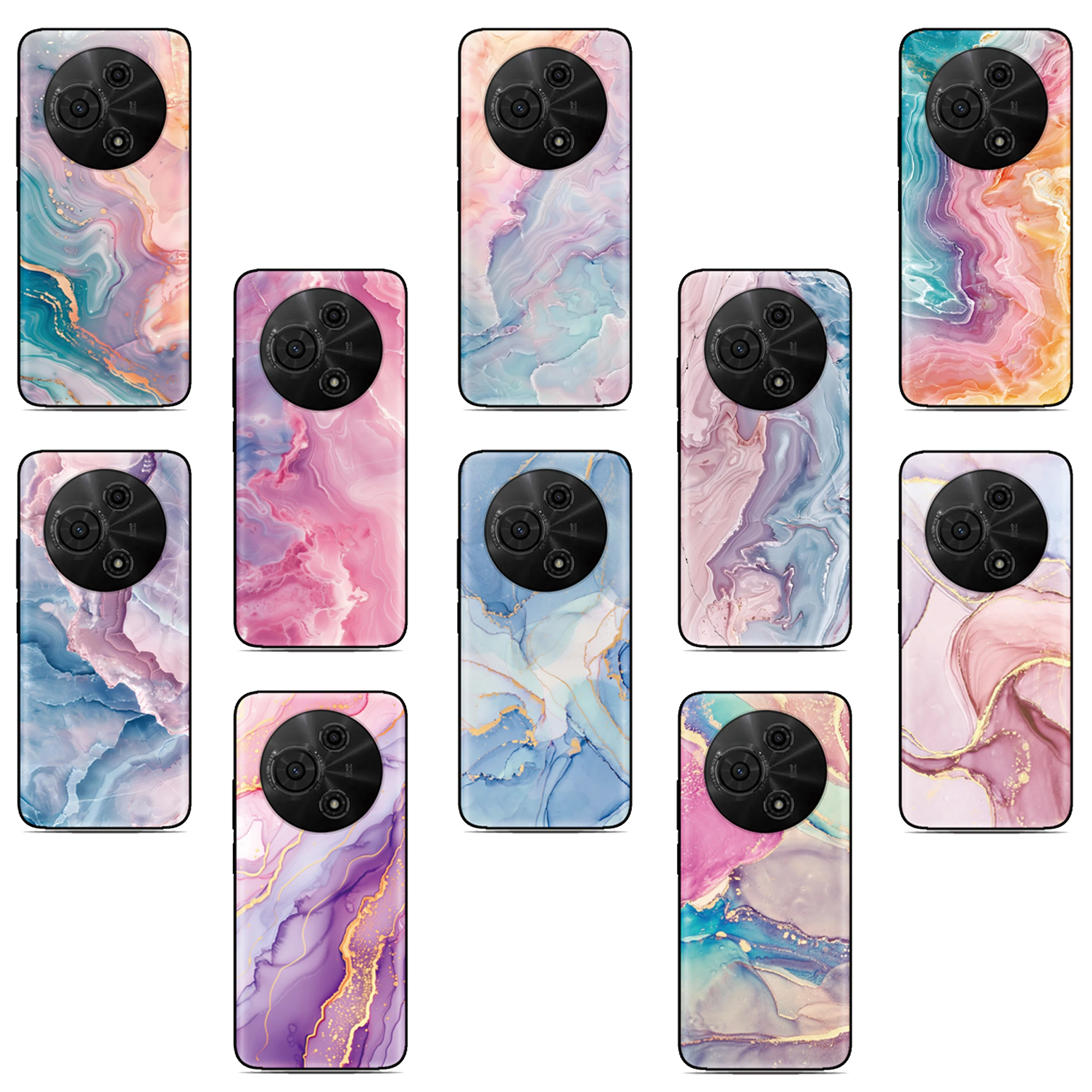 Semplice Marmo Della Copertura Posteriore Per Sony Xperia 10 1 VII VI 5 II III IV V 2023 XZ5 XZ4 XZ3 XZ2 Compatto XA1 XA2 TPU Cassa Del Telefono Morbido