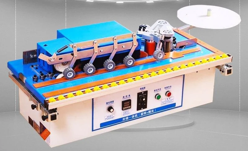 

Woodworking edge banding machine curved and straight dual-purpose double-sided gluing automatic broken belt trimming machine