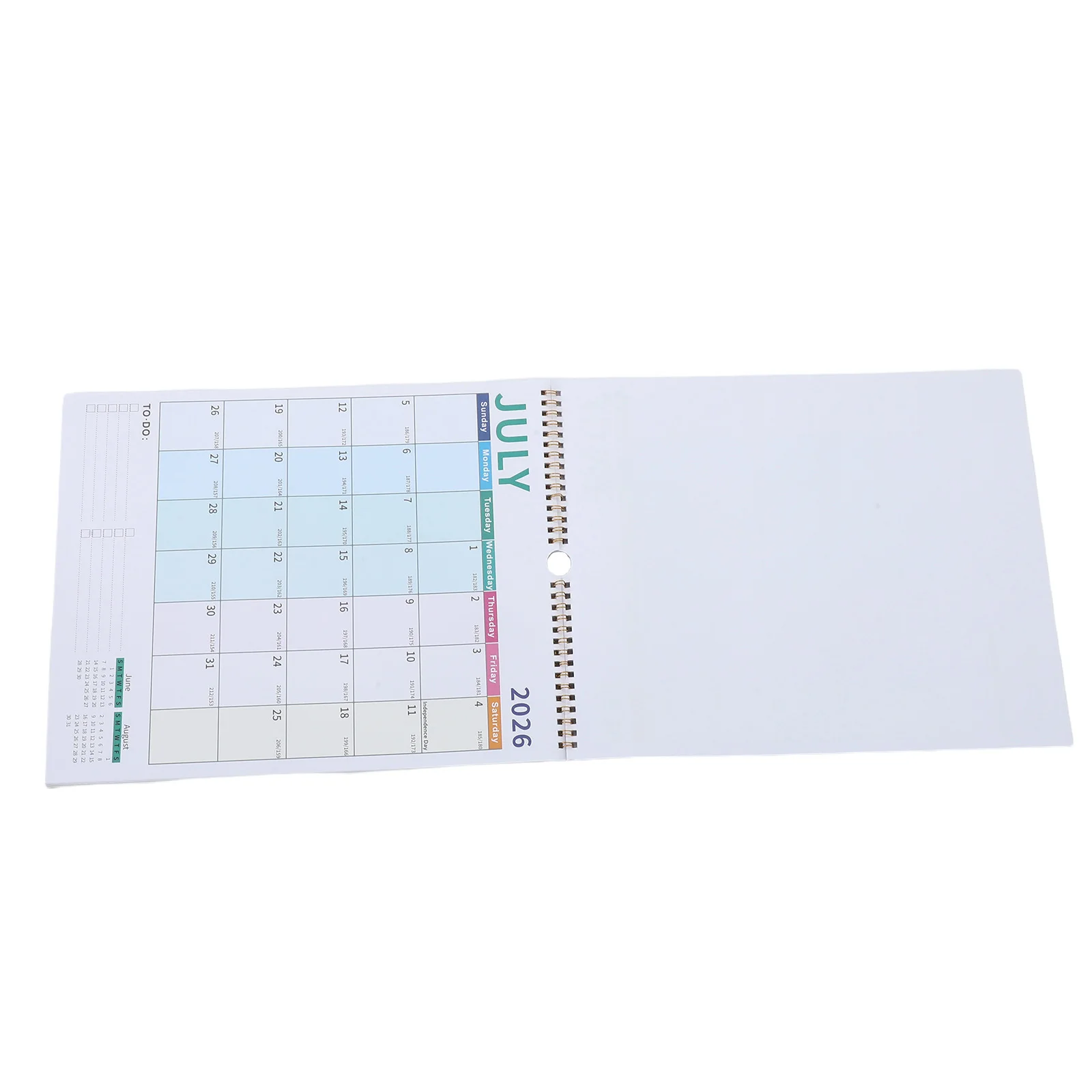 تقويم حائط 18 شهرًا 2026-2027 مخطط معلق حلزوني خط كبير منظم مدرسي شهري للمكتب والعطلات العالمية #3