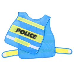 Police Costume Toddler Cosplay Vest for Boys Kids Clothing Makeup Props Children Fabric