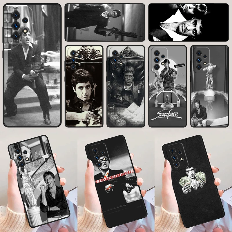 

Чехол для телефона Scarface Tony Montana Film для Samsung Galaxy A42 A31 A40 A51 A71 A32 A80 A91 A52 A72 A20e A21S A50 A70 A11 A12 Cover